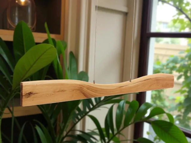 FRIESENLICHT Fona Hängeleuchte Eiche 120cm dimmbar