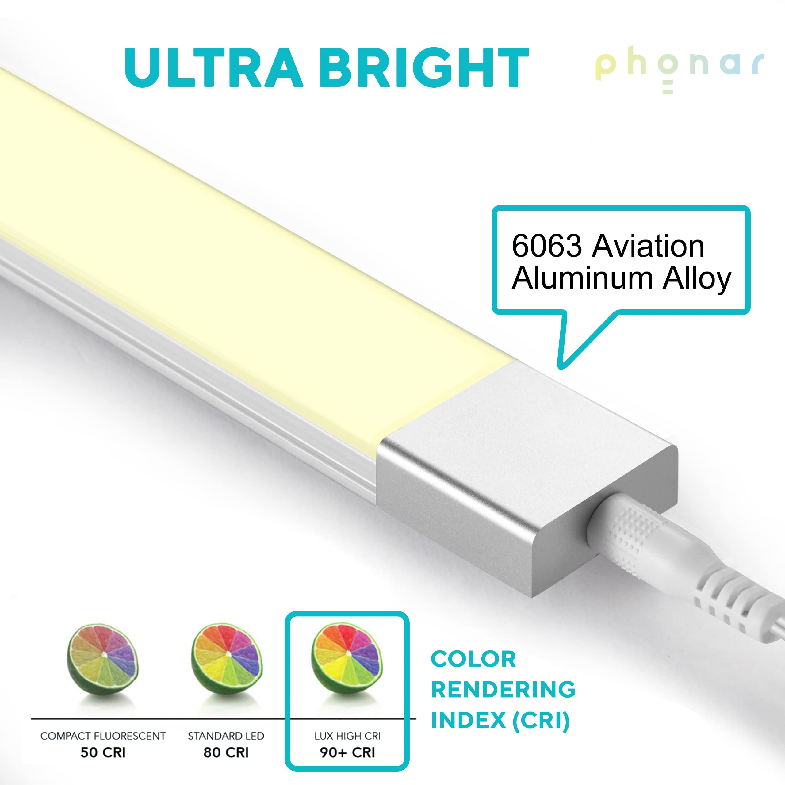 Phonar LED-Unterbauleuchte Küche 60cm dimmbar sensor