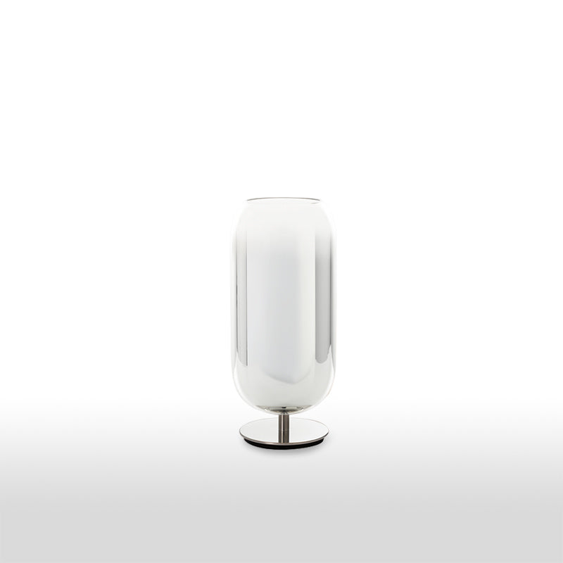 Artemide Gople Mini Tischleuchte Glas Weiß Rauch