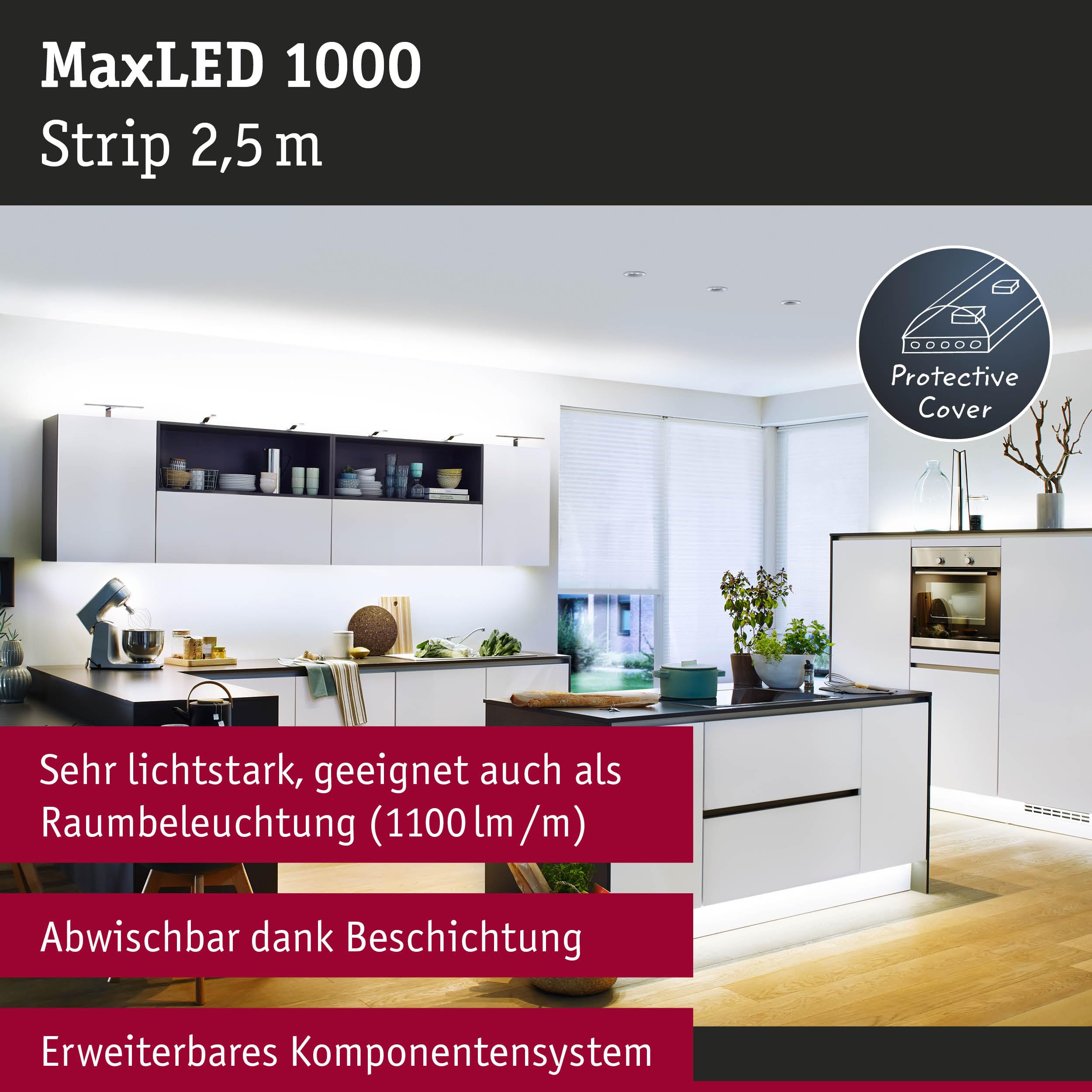 Paulmann MaxLED 1000 Stripe 2,5m Daylight IP44