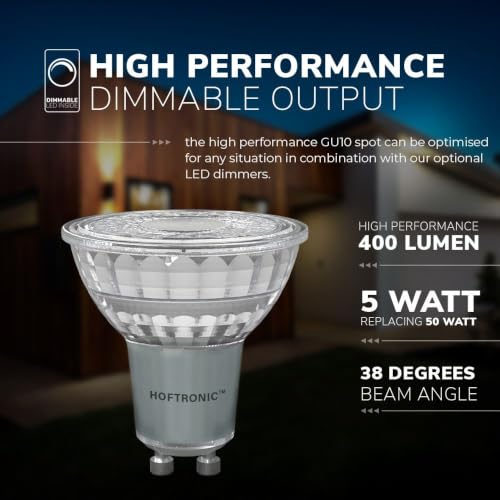 Hoftronic GU10 LED-Spot 4W 6000K tageslicht