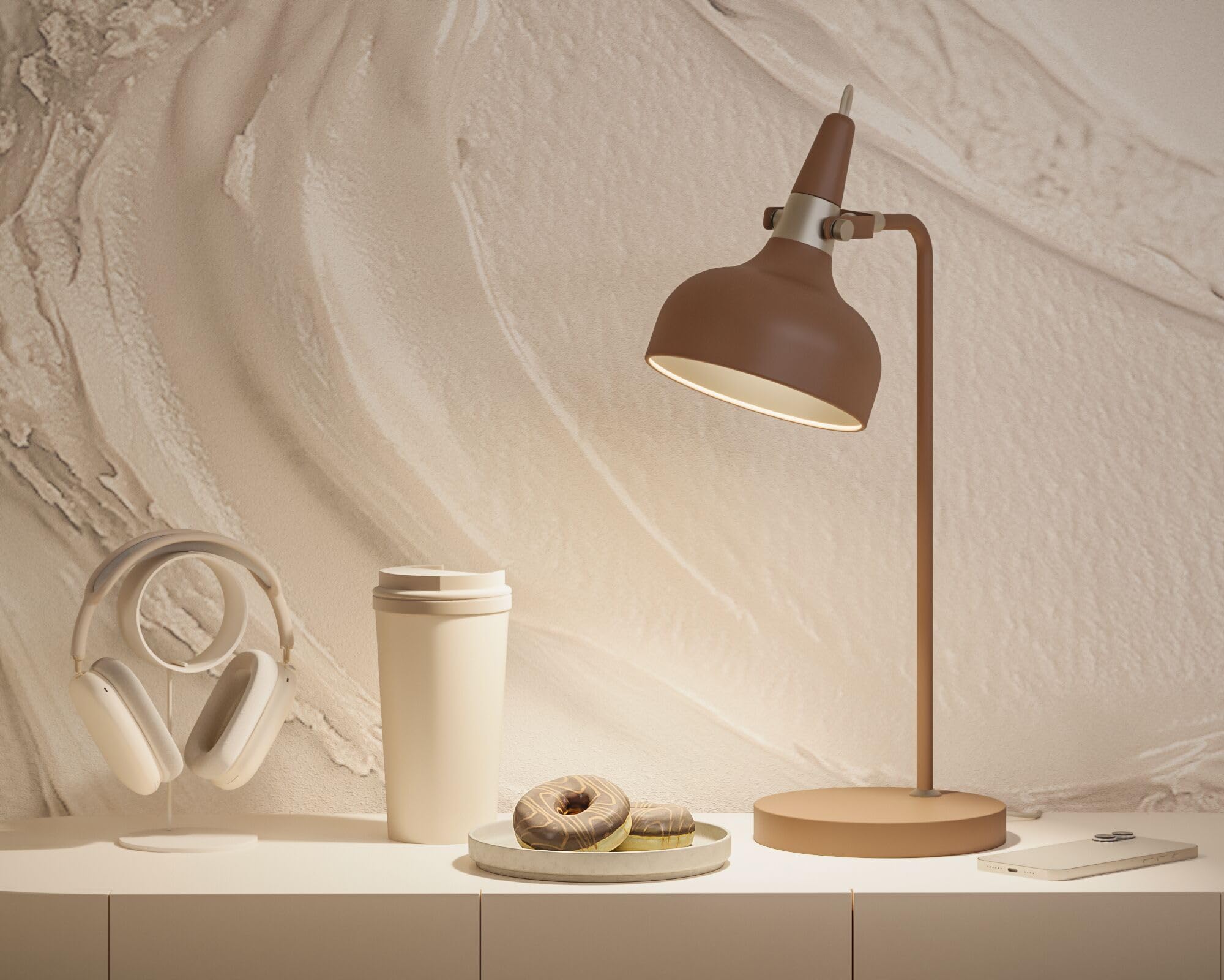 Paulmann Juna 77067 Tischleuchte Nougat E14