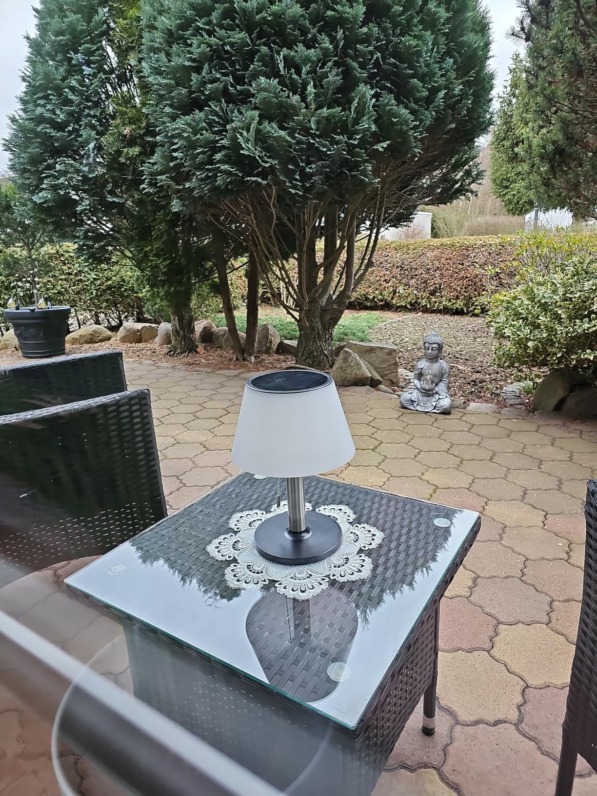 Paulmann 94309 Lillesol Solar Tischleuchte Edelstahl 3000K