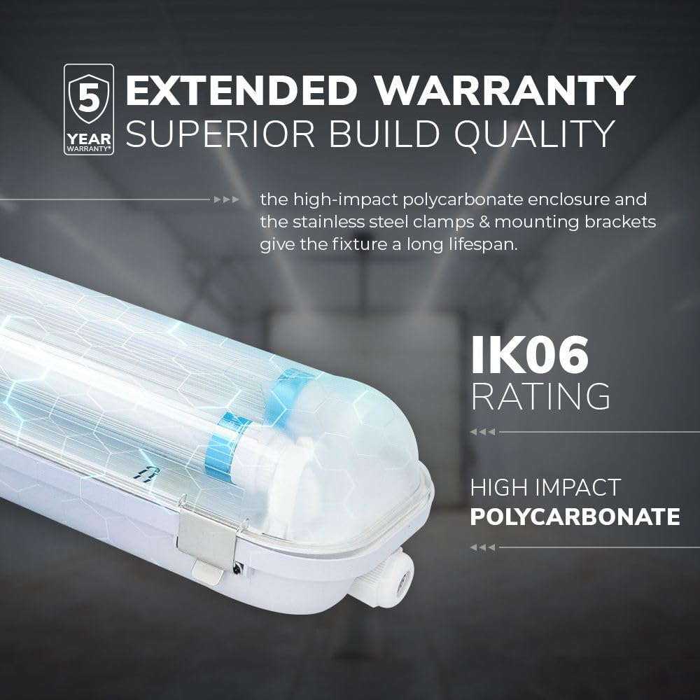 Hoftronic Feuchtraumleuchte LED 120cm 4000K 36W neutralweiß