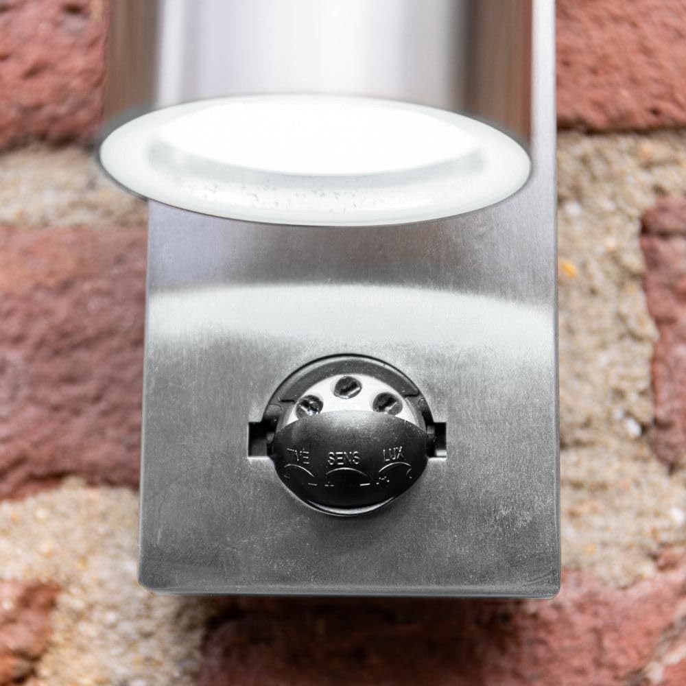 Hoftronic Mason Außenwandleuchte Edelstahl 6000K Sensor