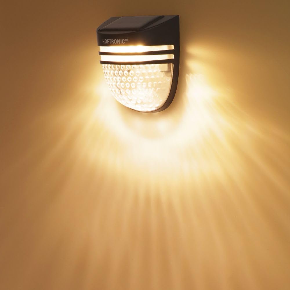 Hoftronic Tropo Solar-Wandleuchten 4er warmweiß
