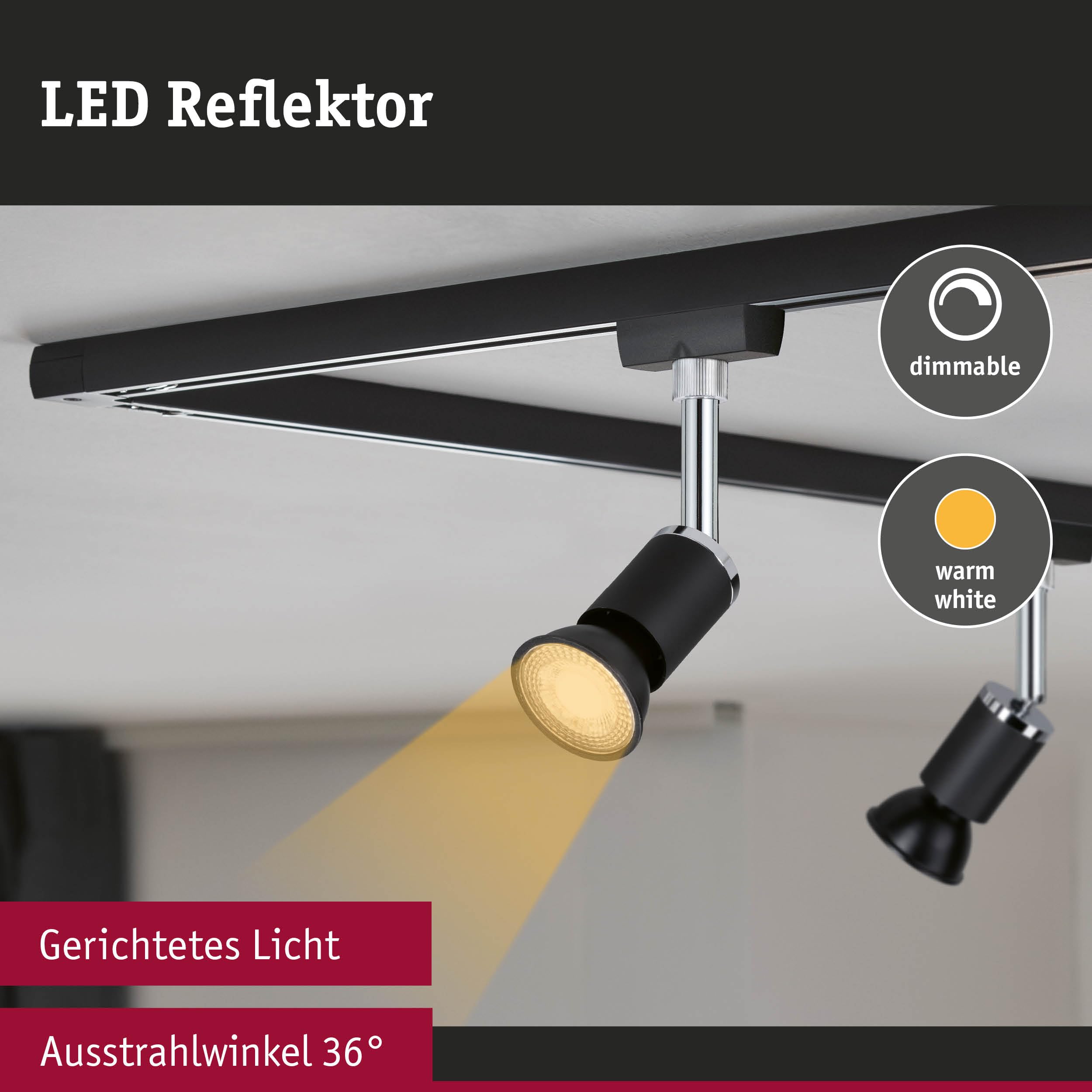 Paulmann 5230 GU10 LED Reflektor 3er-Set dimmbar