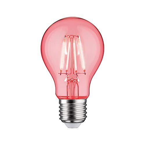 Paulmann 28723 LED Standard E27 1,3W Rot Glas 1000K Deko