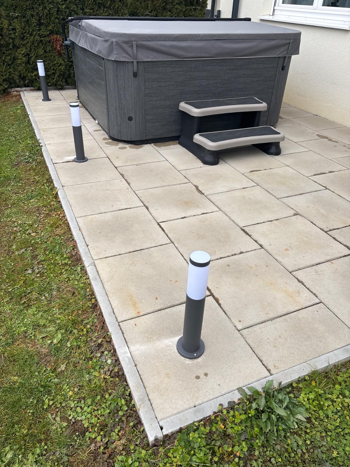 MATO Wegeleuchte Außen 50cm Edelstahl 4er-Set anthrazit
