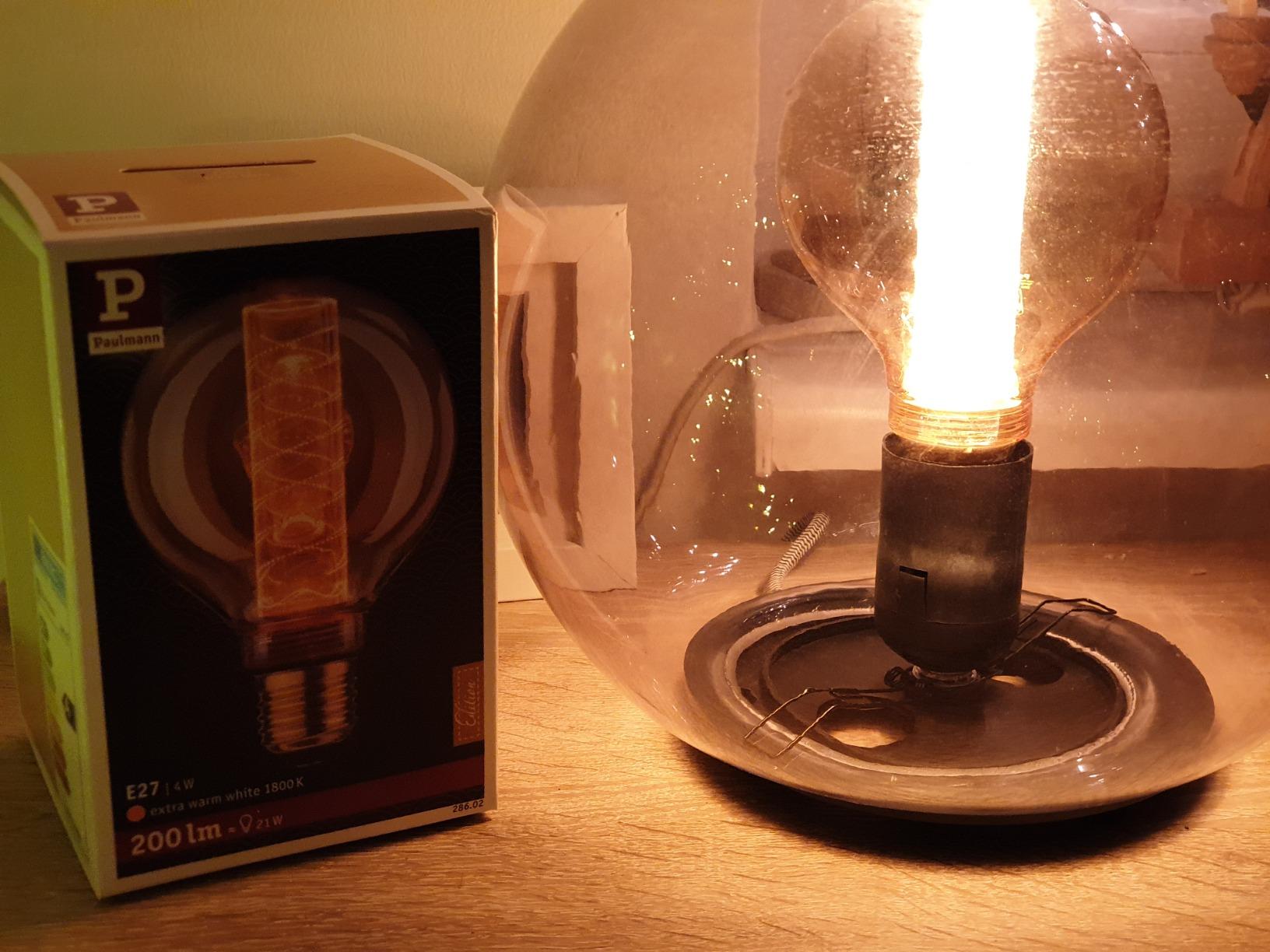 Paulmann 28601 LED-Lampe E27 Kerze Ring Gold 1800K
