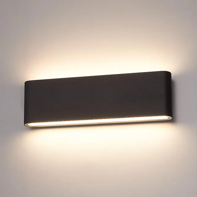 Hoftronic Dallas XL Wandleuchte Up Down schwarz 24W 3000K