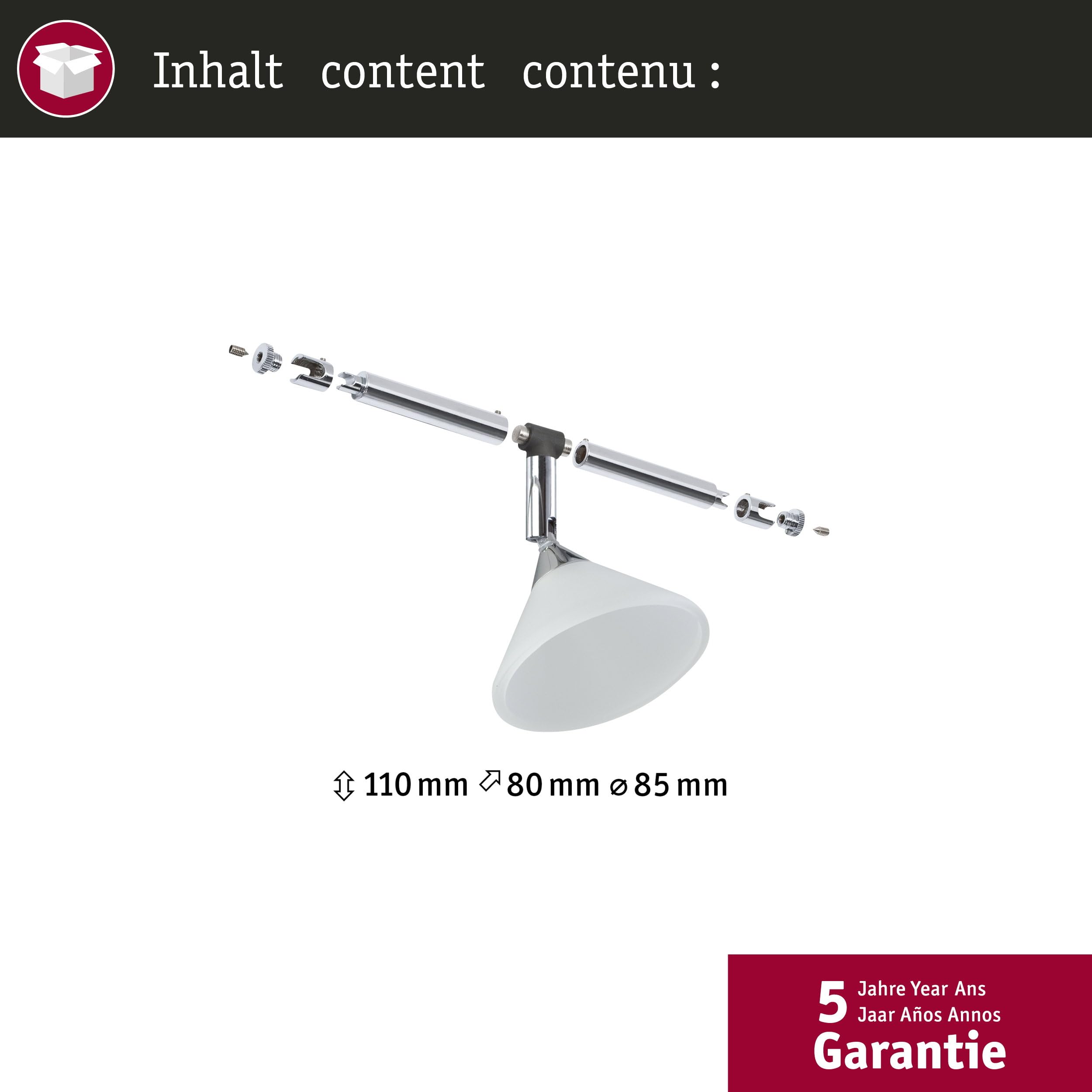 Paulmann Colmar 94138 Seilspot chrom satin einzeln