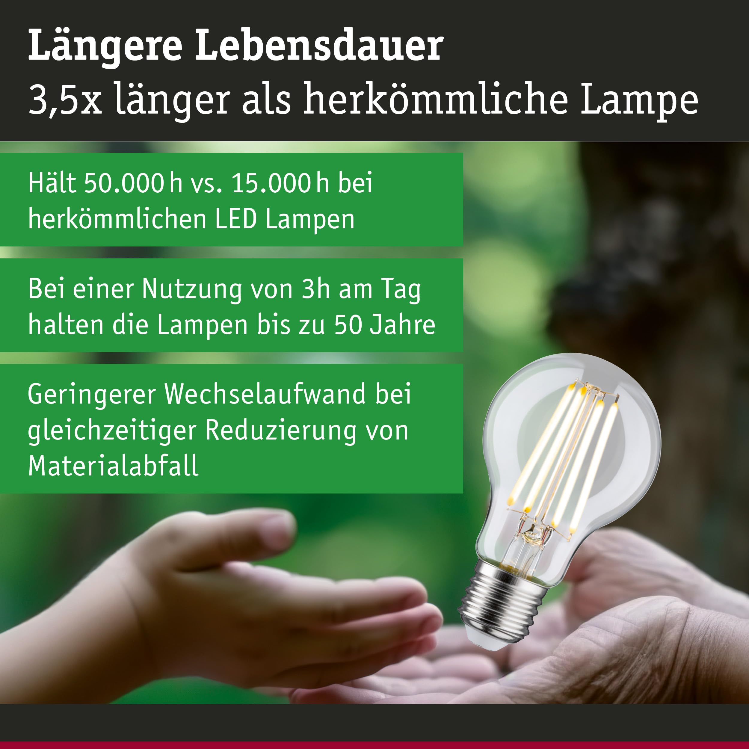 Paulmann 5284 Efficient-Line LED Birne E27 3000K 5er Set