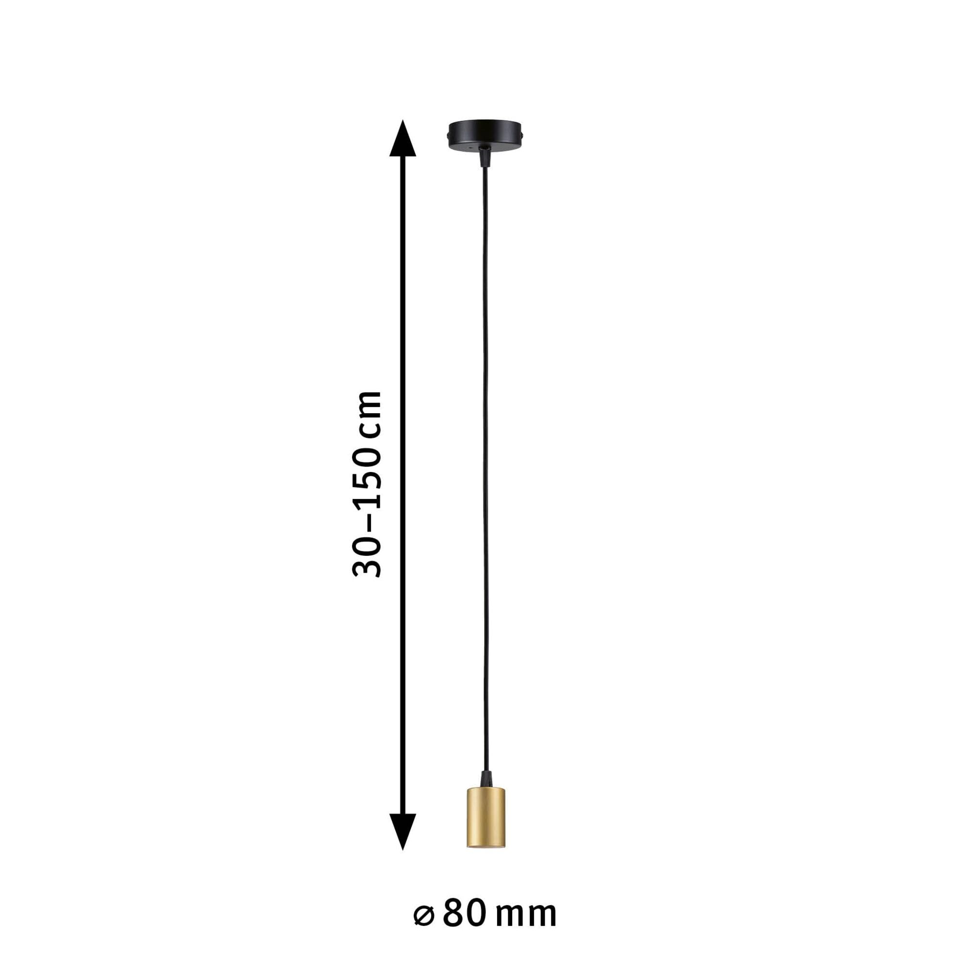 Paulmann Ravi 71134 Pendelleuchte IP44 schwarz-gold E27