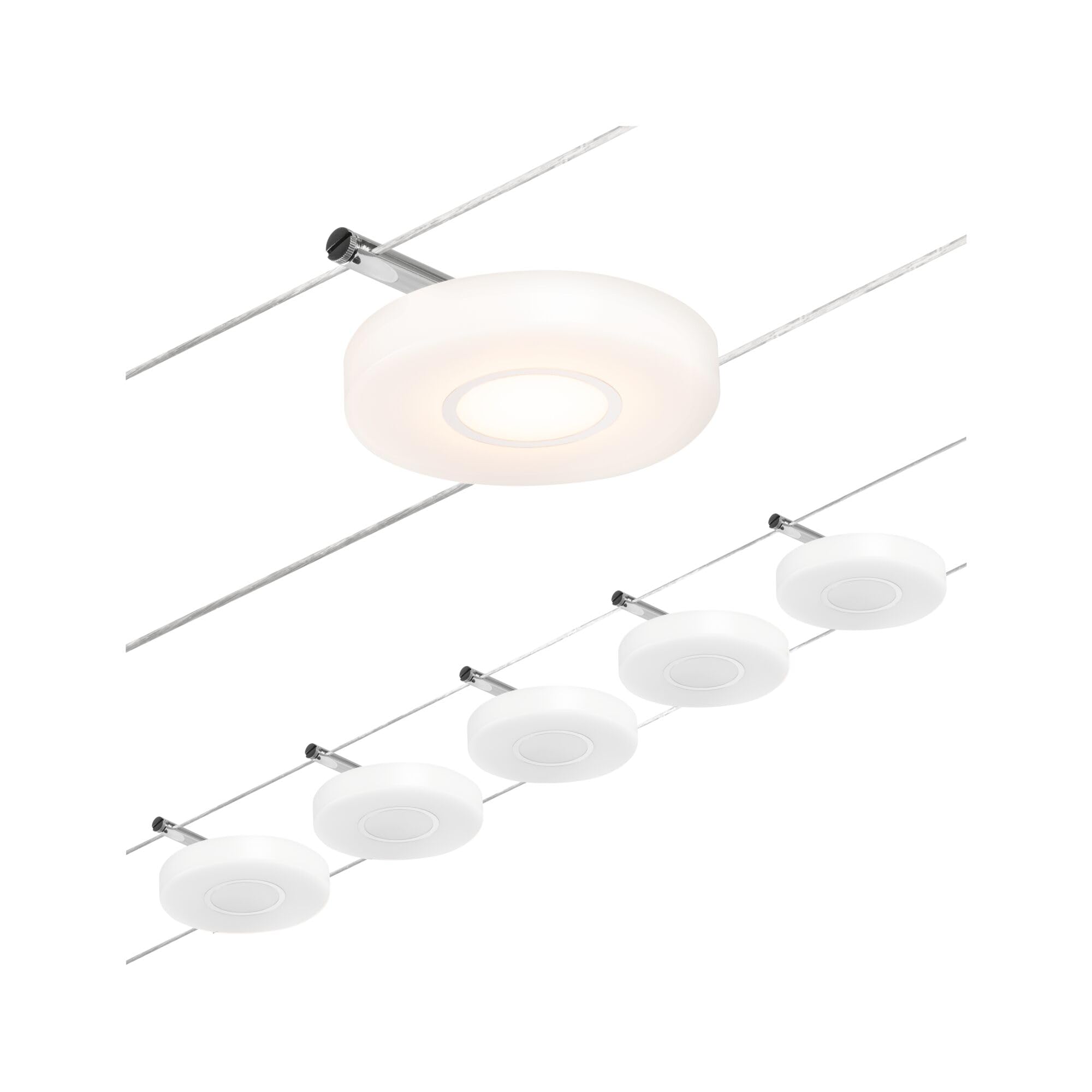 Paulmann Wire DiscLED Seilsystem 5x4,5W Chrom