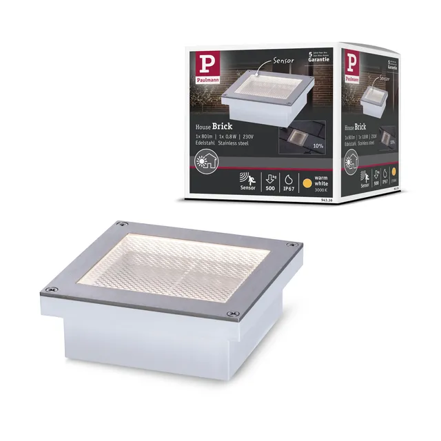 Paulmann Brick Bodeneinbauleuchte IP68 Zigbee TunableWhite