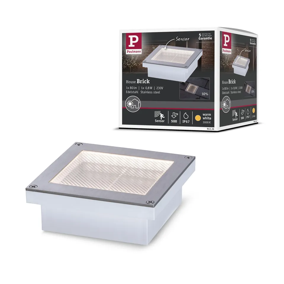 Paulmann Brick Bodeneinbauleuchte IP68 Zigbee TunableWhite