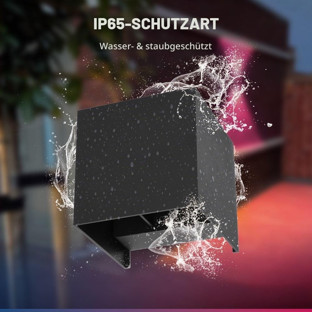 Hoftronic Kansas Smart Wandleuchte RGBWW IP65