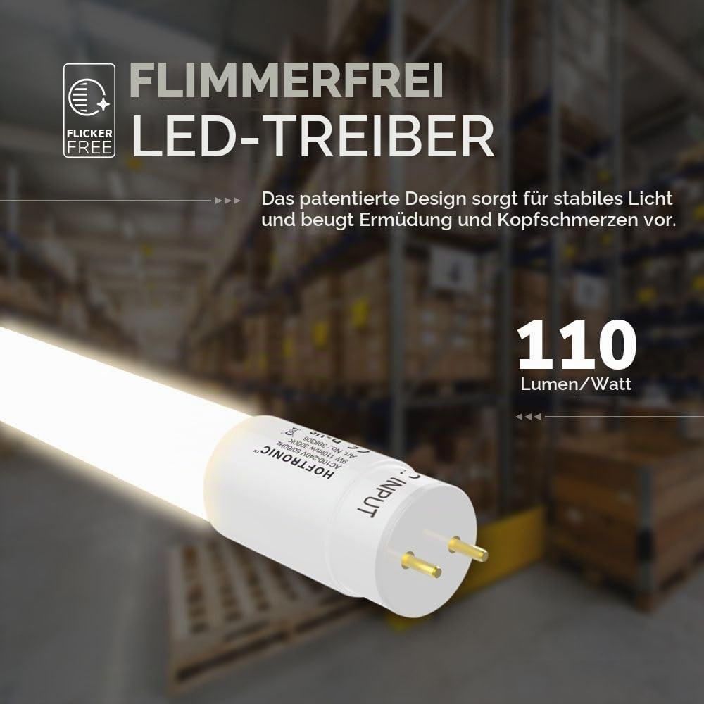 Hoftronic Feuchtraumleuchte 60cm 4000K IP65 18W