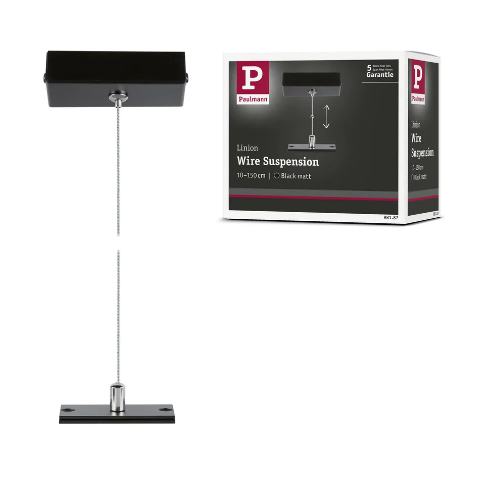 Paulmann Linion 98187 Seilabhängung 1,5m schwarz