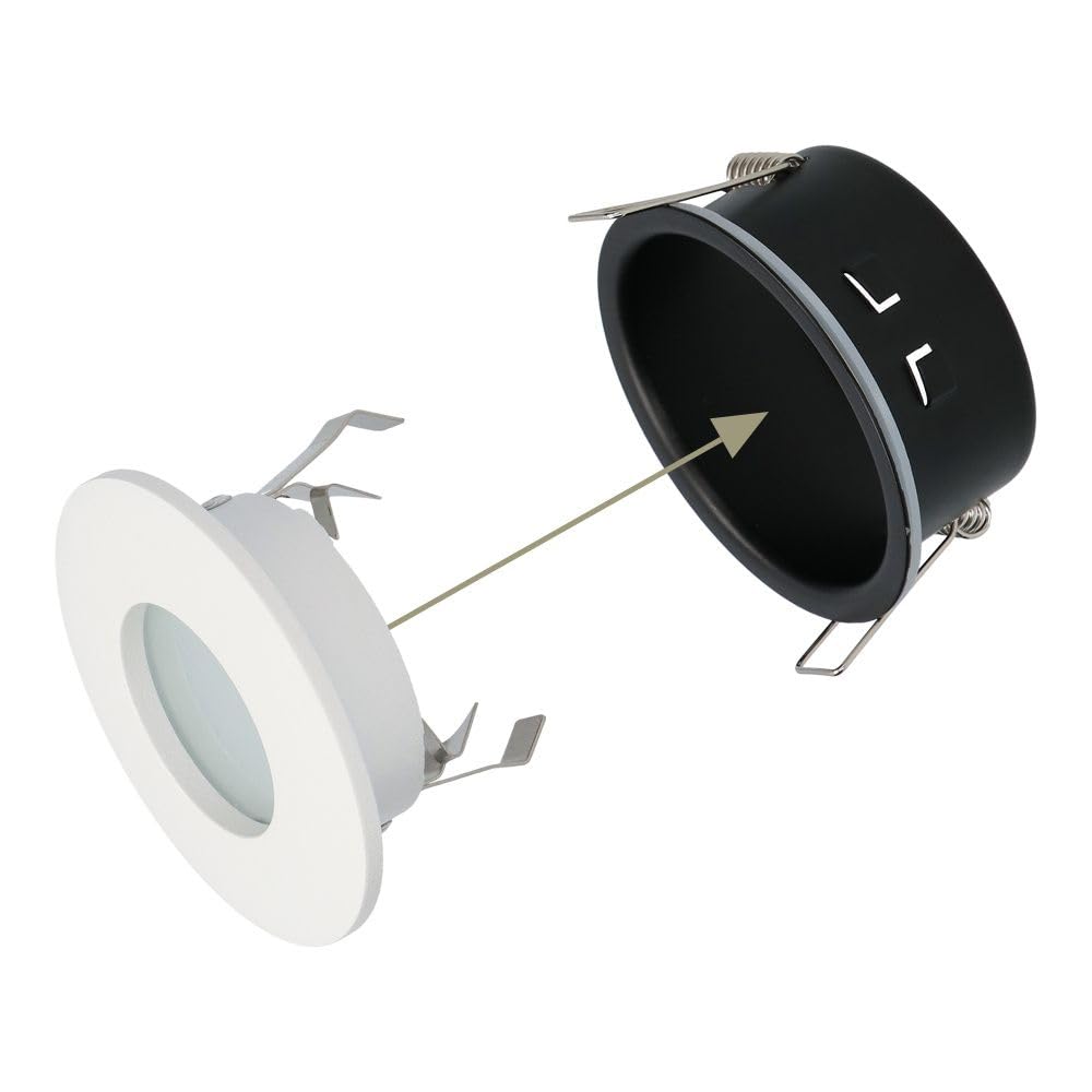 Hoftronic LED Einbaustrahler Weiß 6er Set 4000K IP44