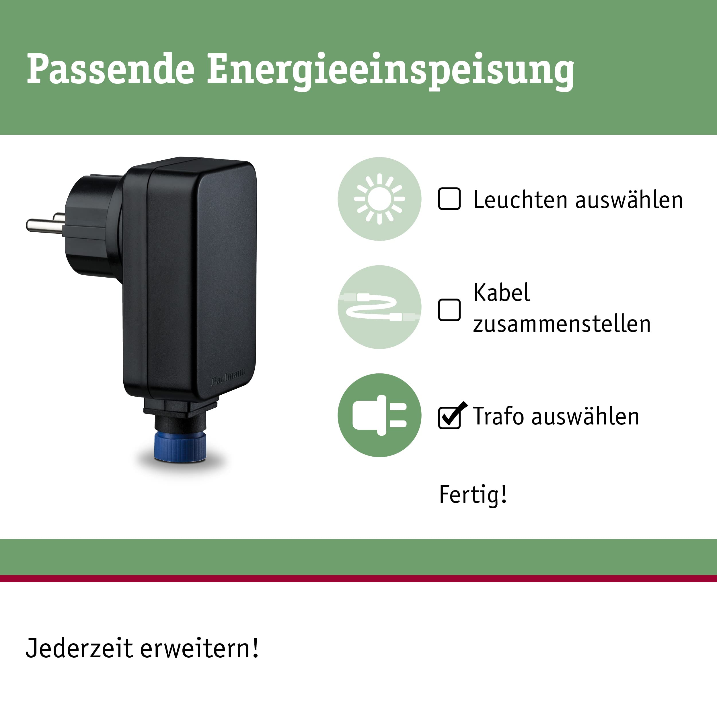 Paulmann Plug & Shine Trafo 98848 Netzteil 21W IP44