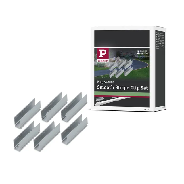 Paulmann Plug&Shine Neon Stripe 6 Montage-Clips weiß