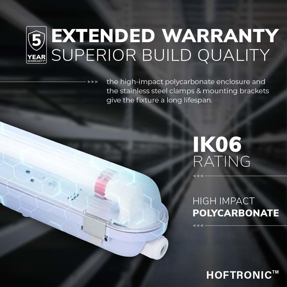 Hoftronic LED Feuchtraumleuchte 150cm 10er 6000K IP65