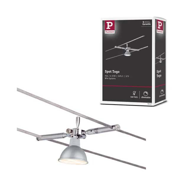 Paulmann Togo 94147 Seilsystem-Spot Chrom GU5,3