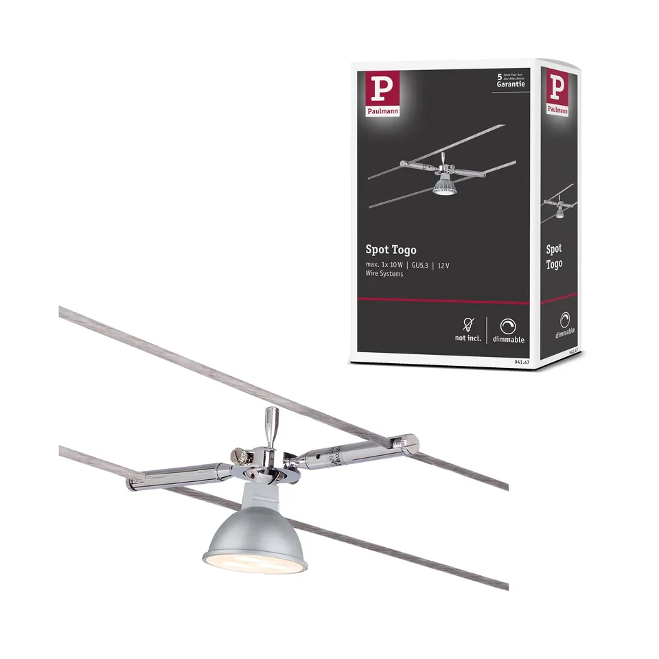 Paulmann Togo 94147 Seilsystem-Spot Chrom GU5,3