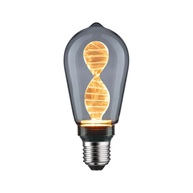 Paulmann 28886 Inner Glow LED Lampe E27 Kolben Rauchglas 1800K