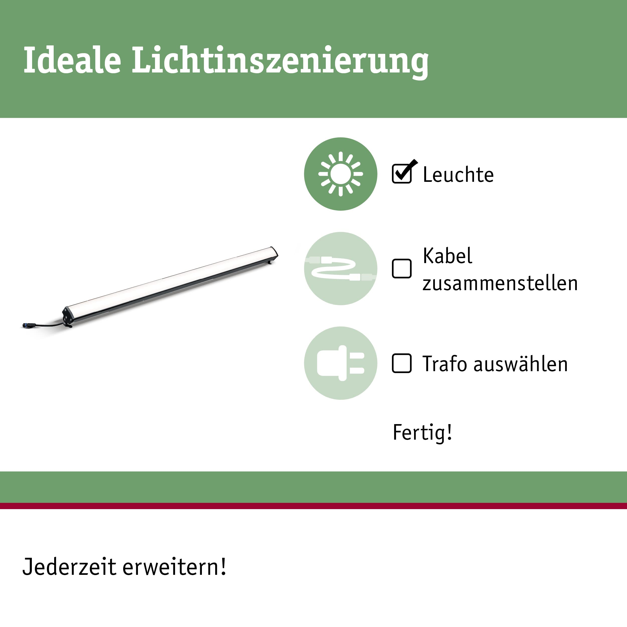 Paulmann Plug & Shine 93922 Bodenleuchte Aufbauleuchte IP67