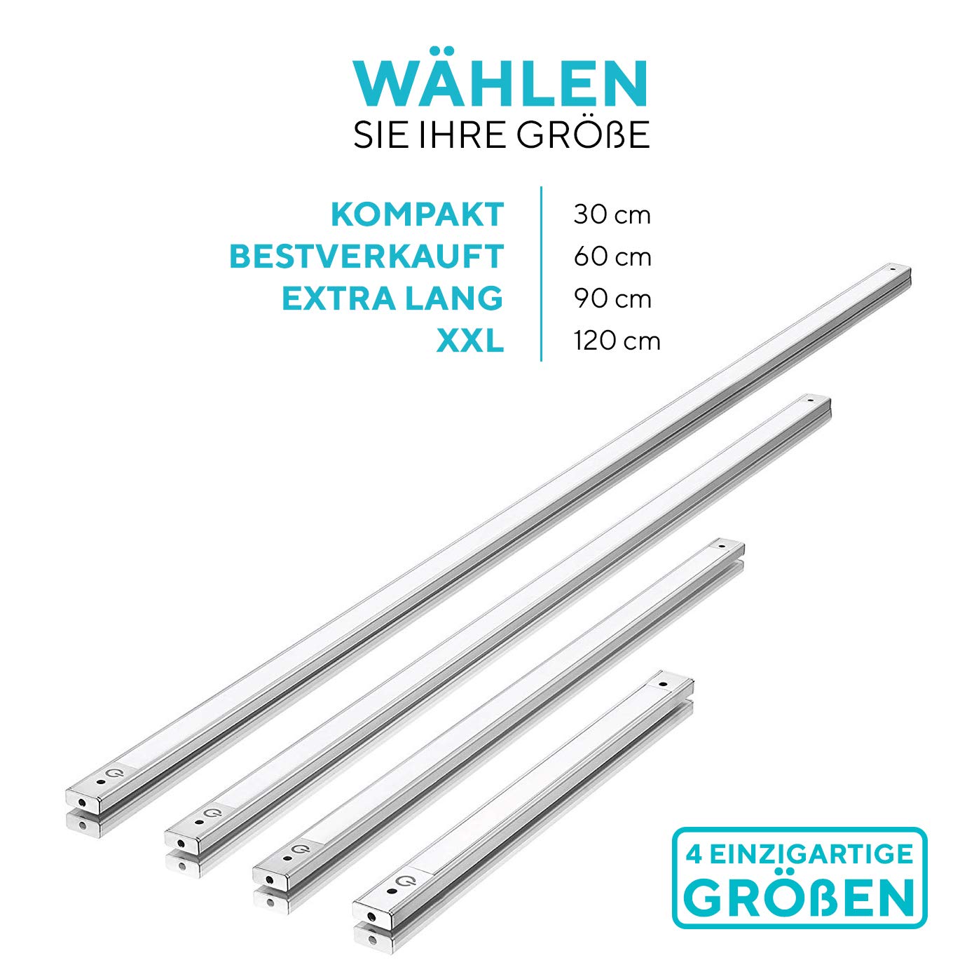 Phonar LED-Unterbauleuchte 60cm 3000K warmweiß Berührung