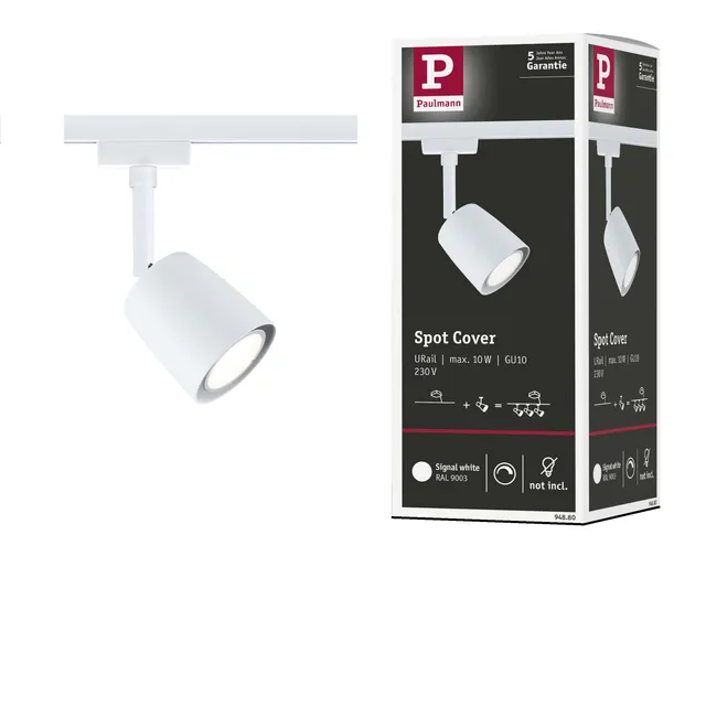Paulmann URail Cover 94880 Schienenspot Signalweiß GU10 dimmbar