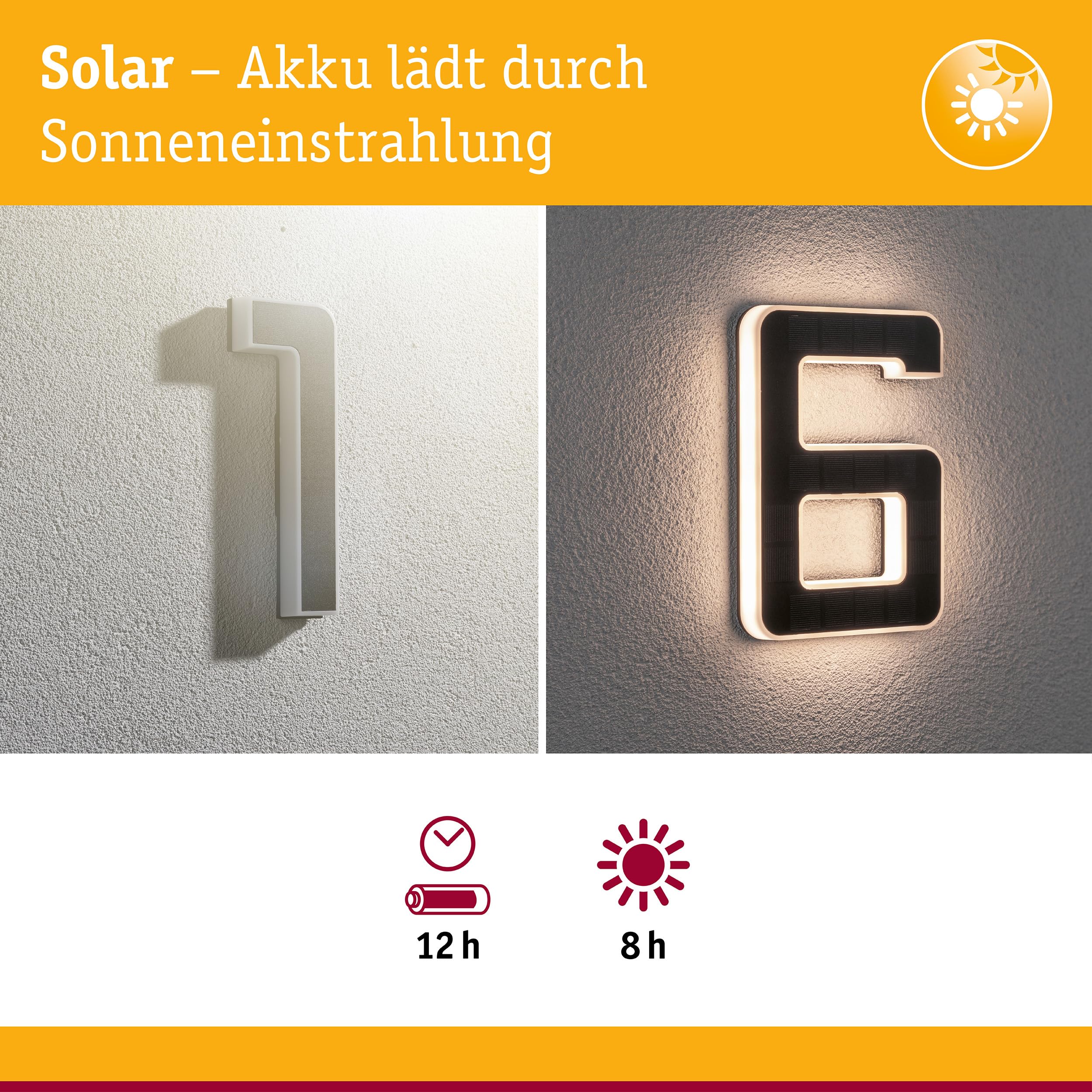 Paulmann 5296 Solar Hausnummernleuchte Nummer 16