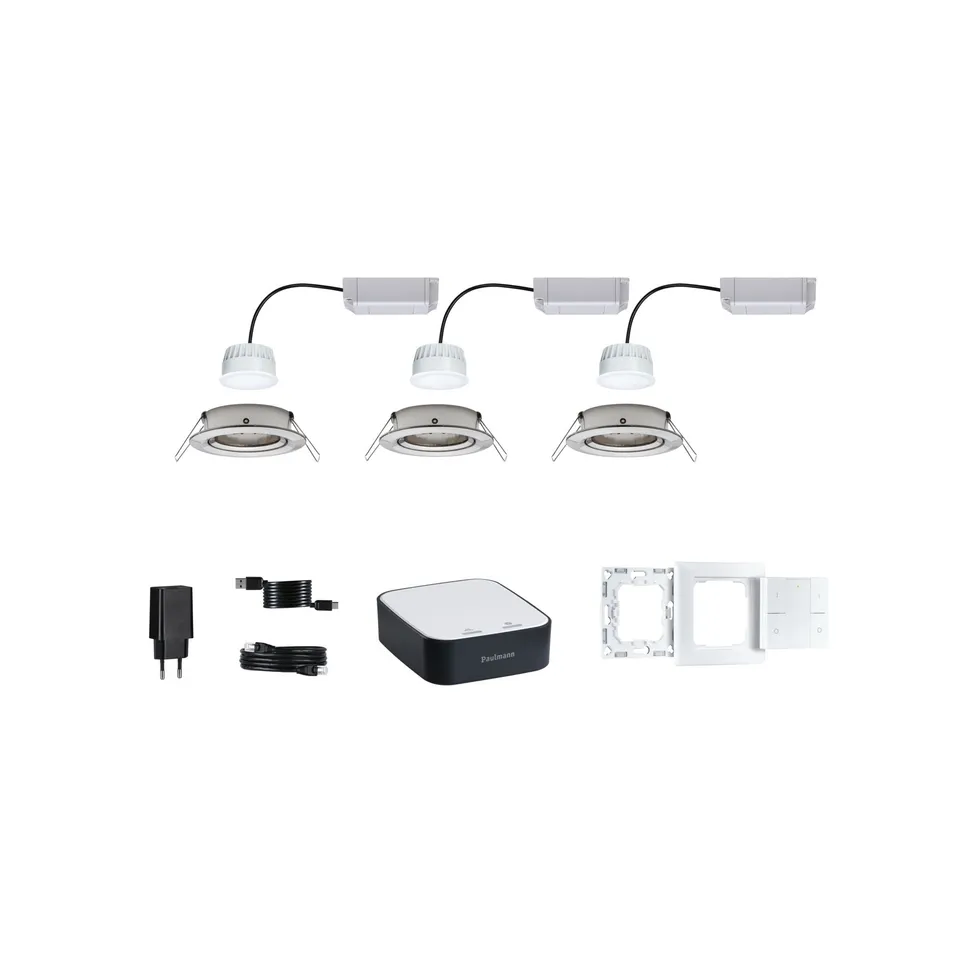 Paulmann Nova Plus Coin Einbaustrahler Basisset White