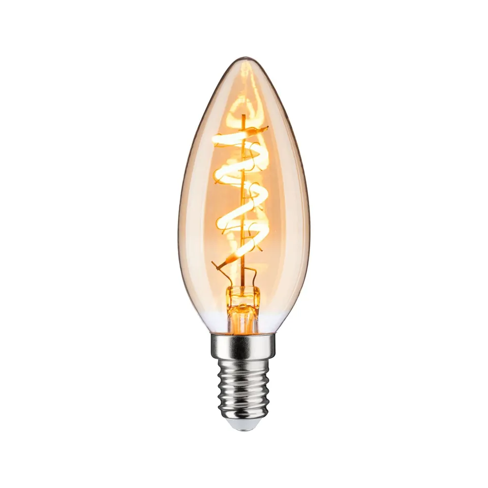 Paulmann 28751 Filament Kerzen LED-Lampe E14 gold dimmbar 2500K