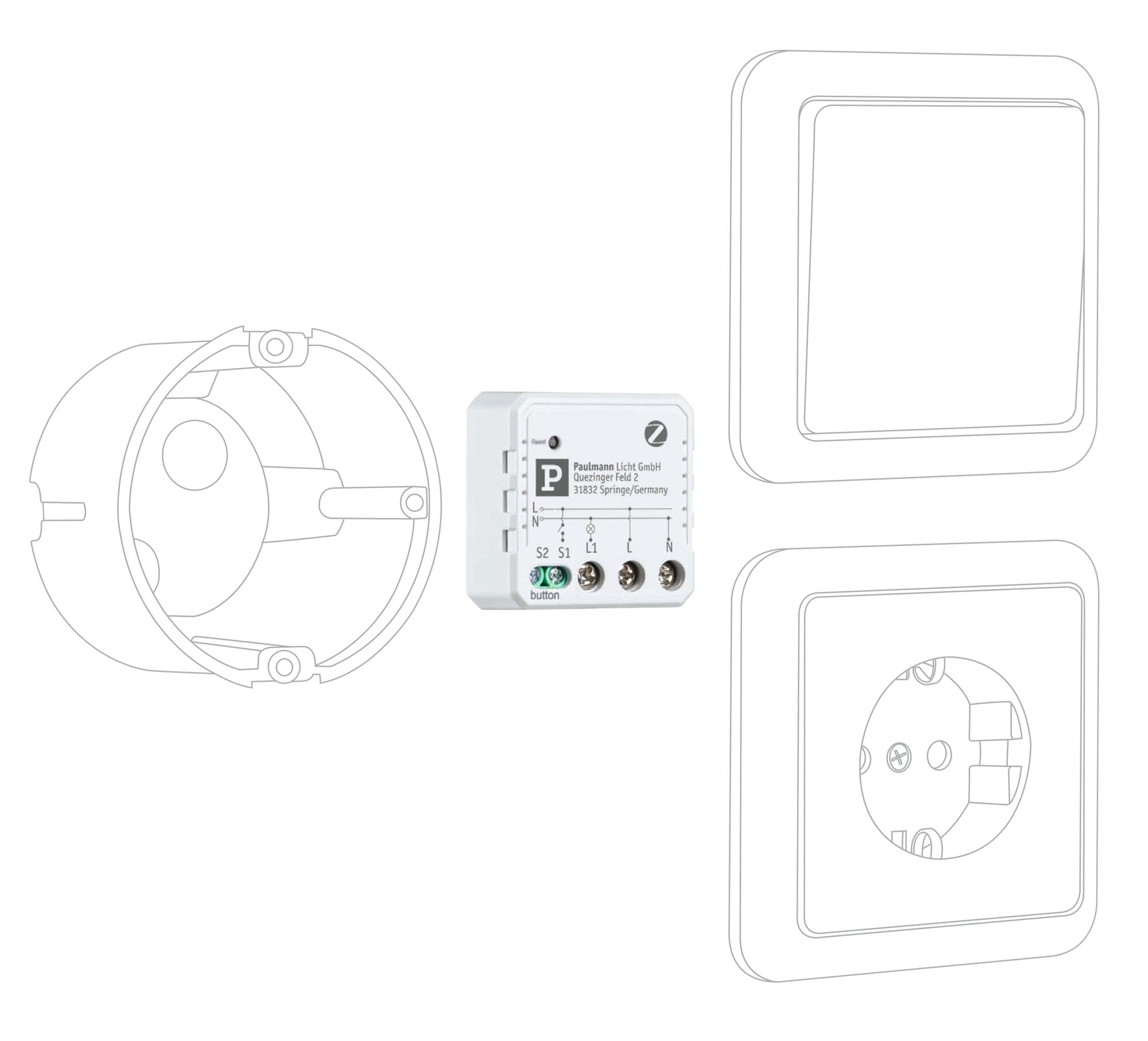 Paulmann 50139 SmartHome Zigbee Unterputzaktor On/Off