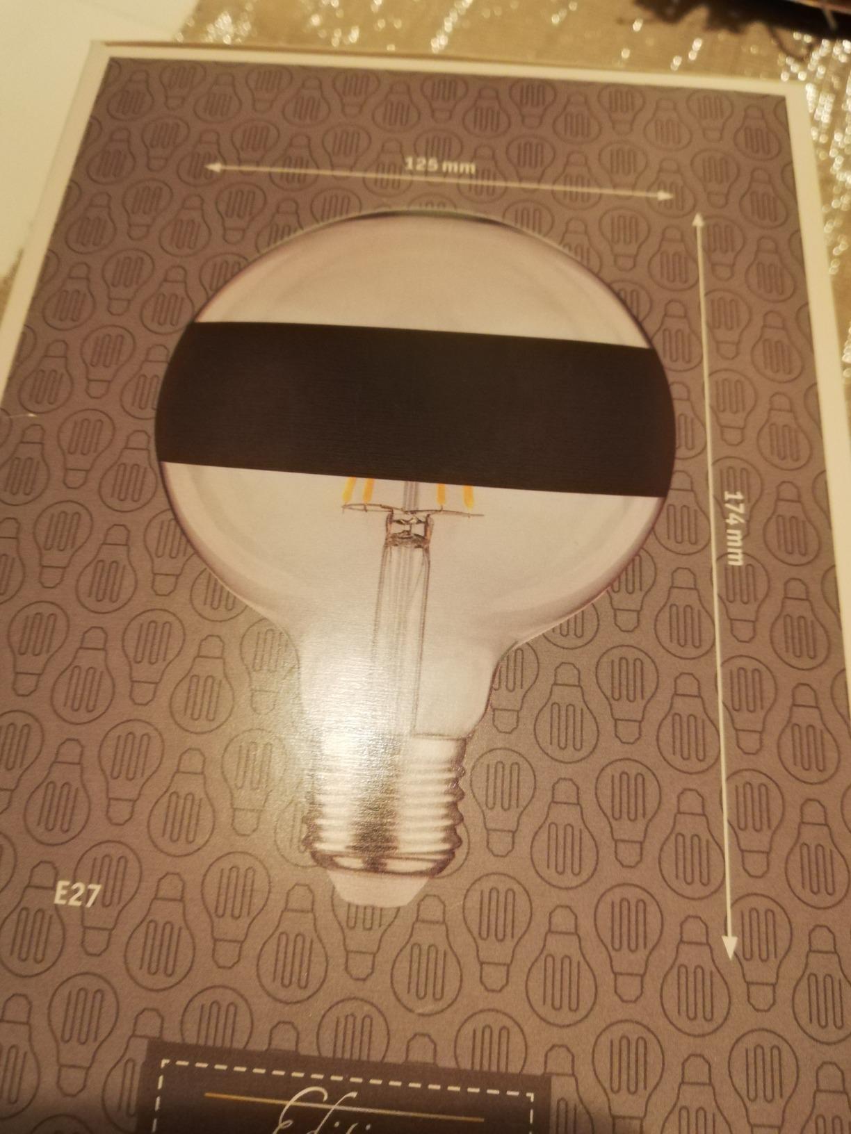 Paulmann 28682 Filament LED Lampe G125 E27 Ringspiegel 2700K