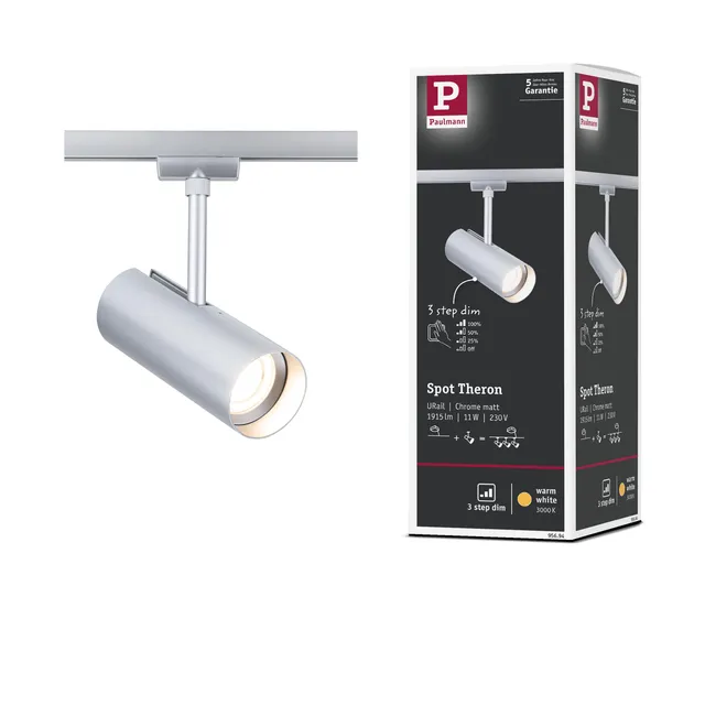 Paulmann URail Theron 95694 Schienenspot Chrom matt 3000K