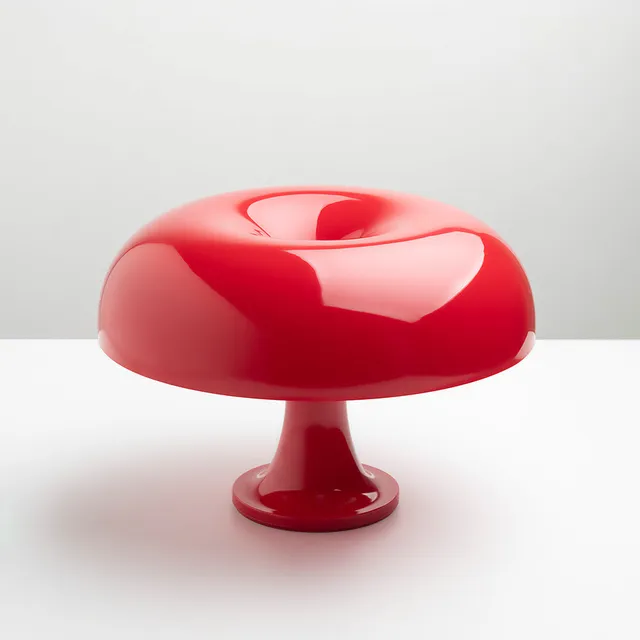 Artemide Nessino Tischleuchte ABS Rot Designklassiker