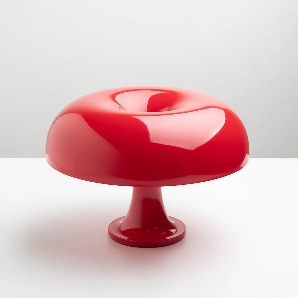 Artemide Nessino Tischleuchte ABS Rot Designklassiker