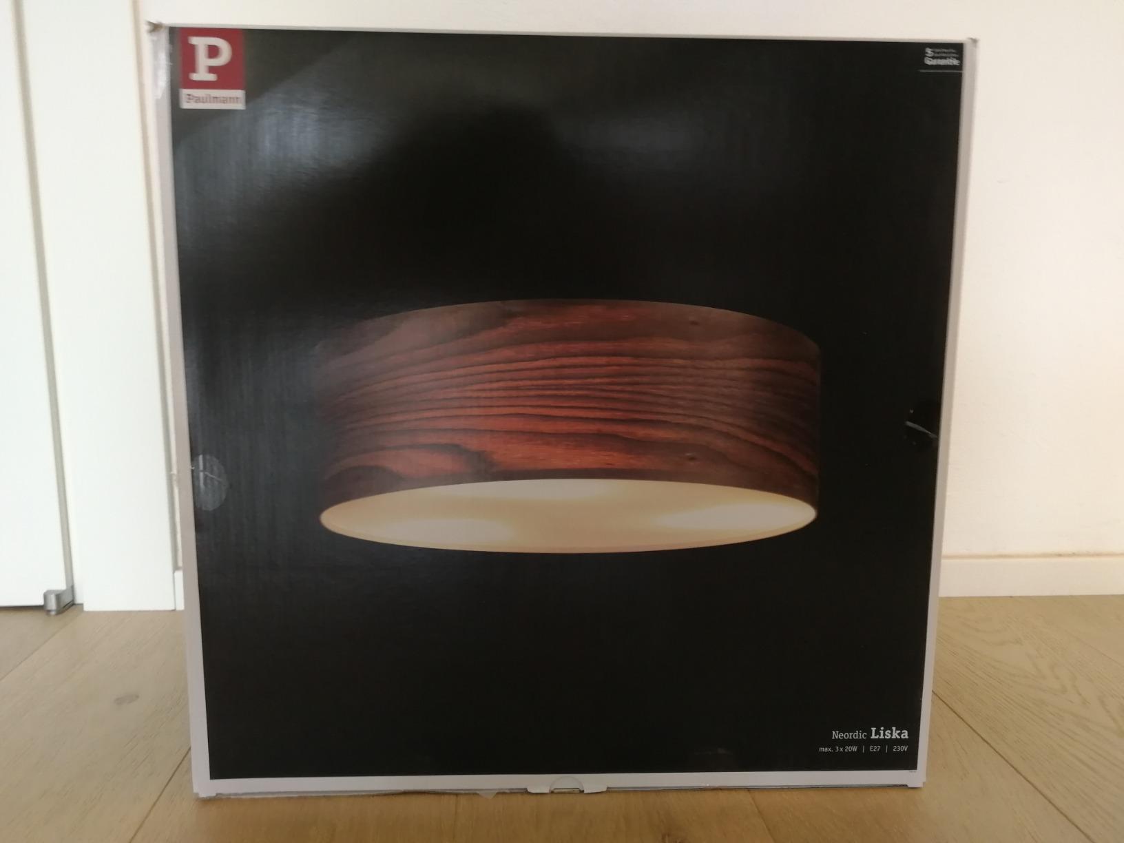 Paulmann Neordic Liska 79650 Deckenleuchte E27 Holz 3-flammig
