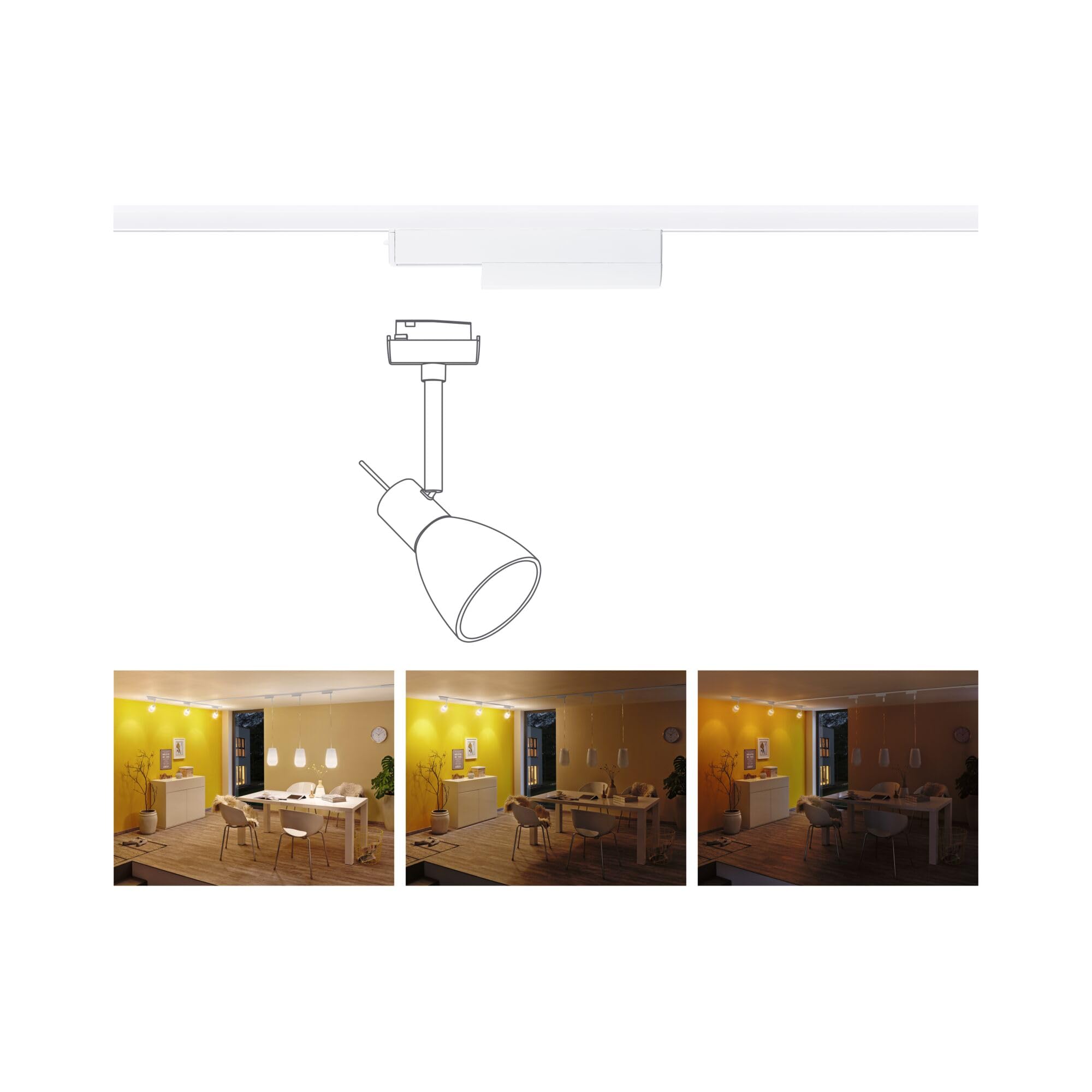 Paulmann URail 95677 Schienenadapter Signalweiß Zigbee