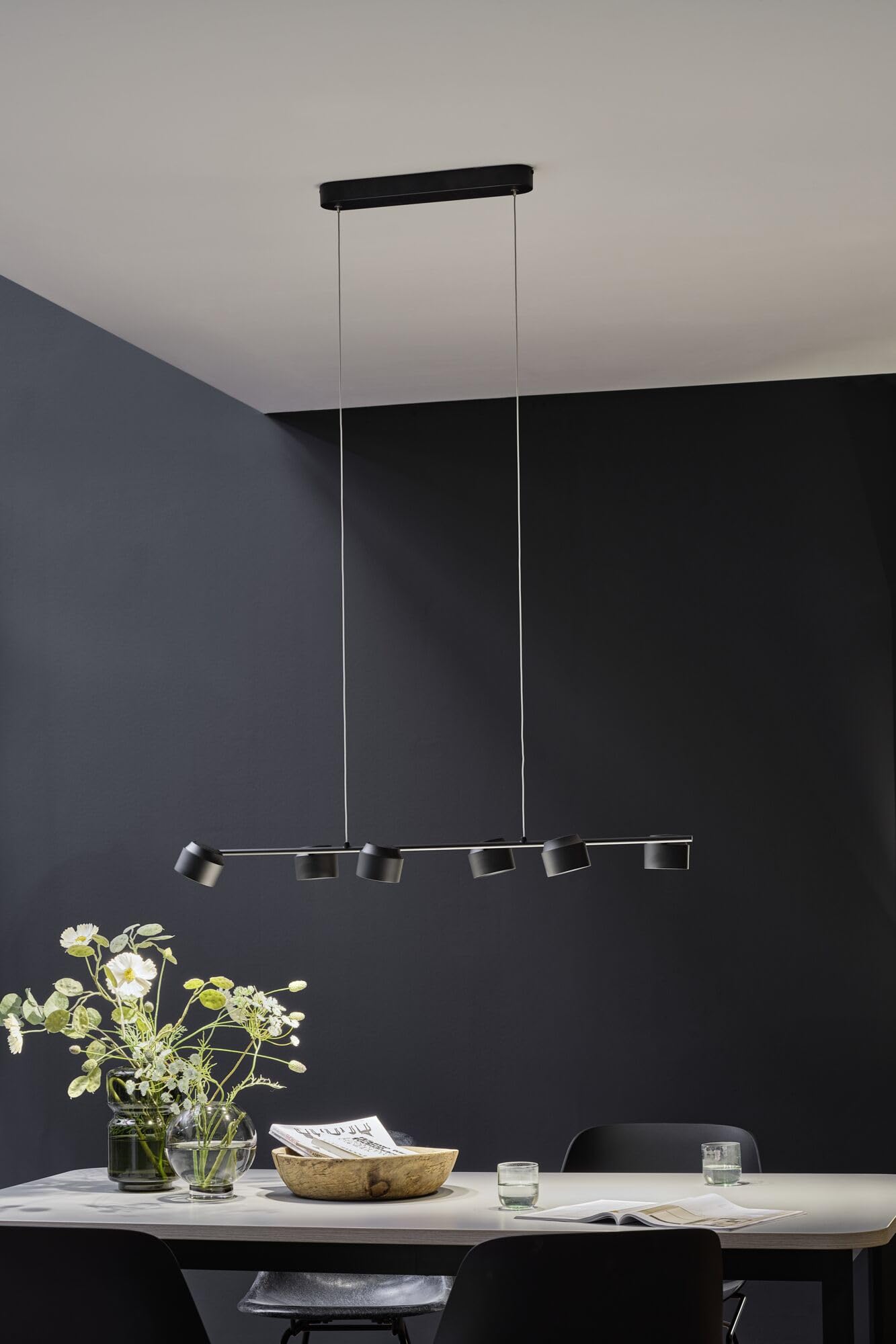 Paulmann Puric Pane 79784 LED-Pendelleuchte Schwarz Zigbee 2700K