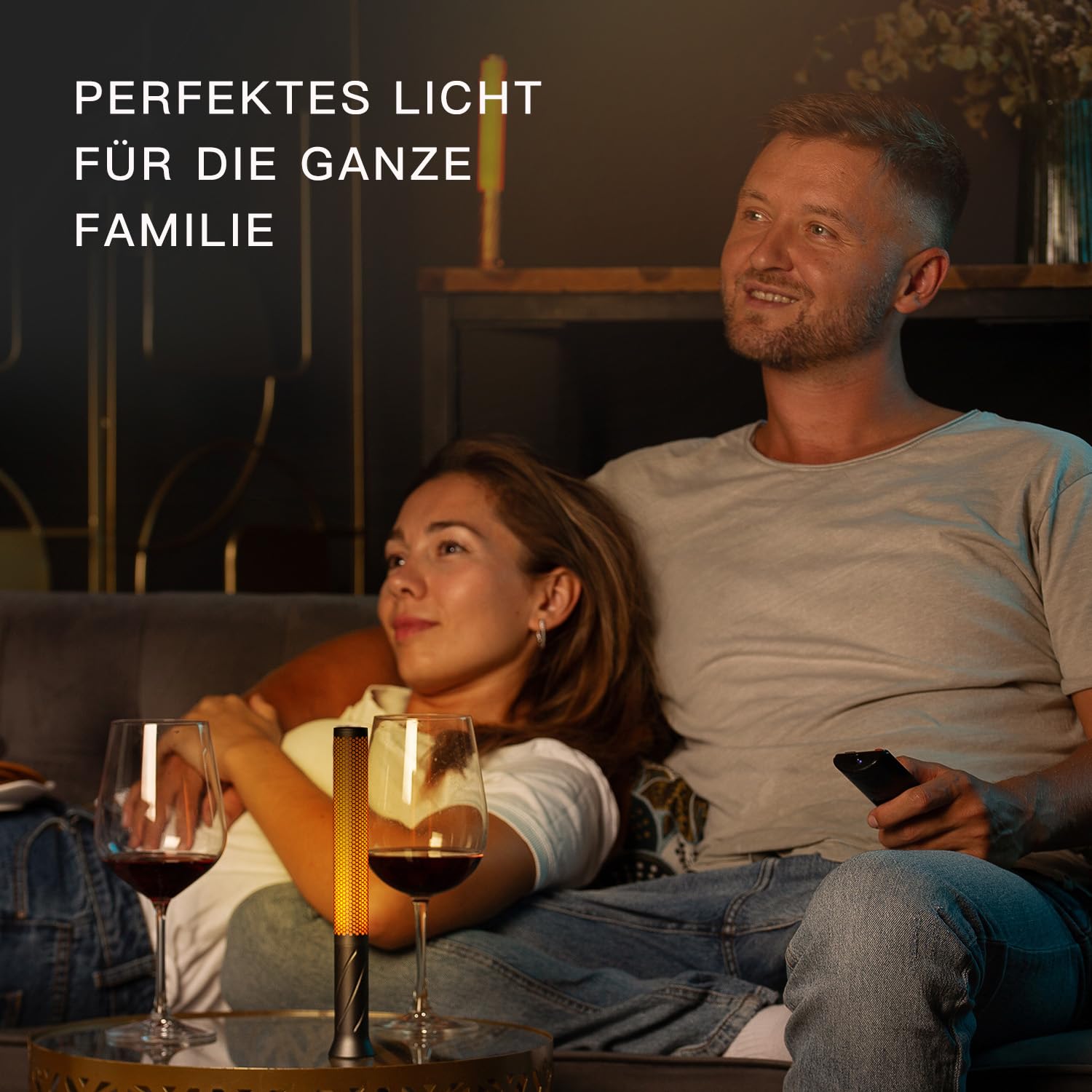 Phonar LED Tischlampe kabellos dimmbar warm 2600mAh grau