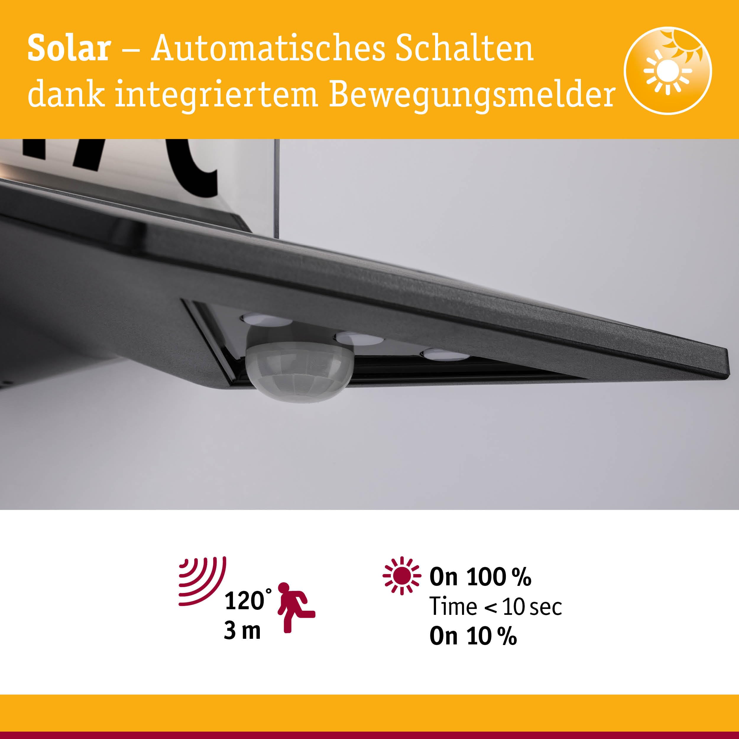 Paulmann Yoko 94243 Solar-Hausnummernleuchte anthrazit
