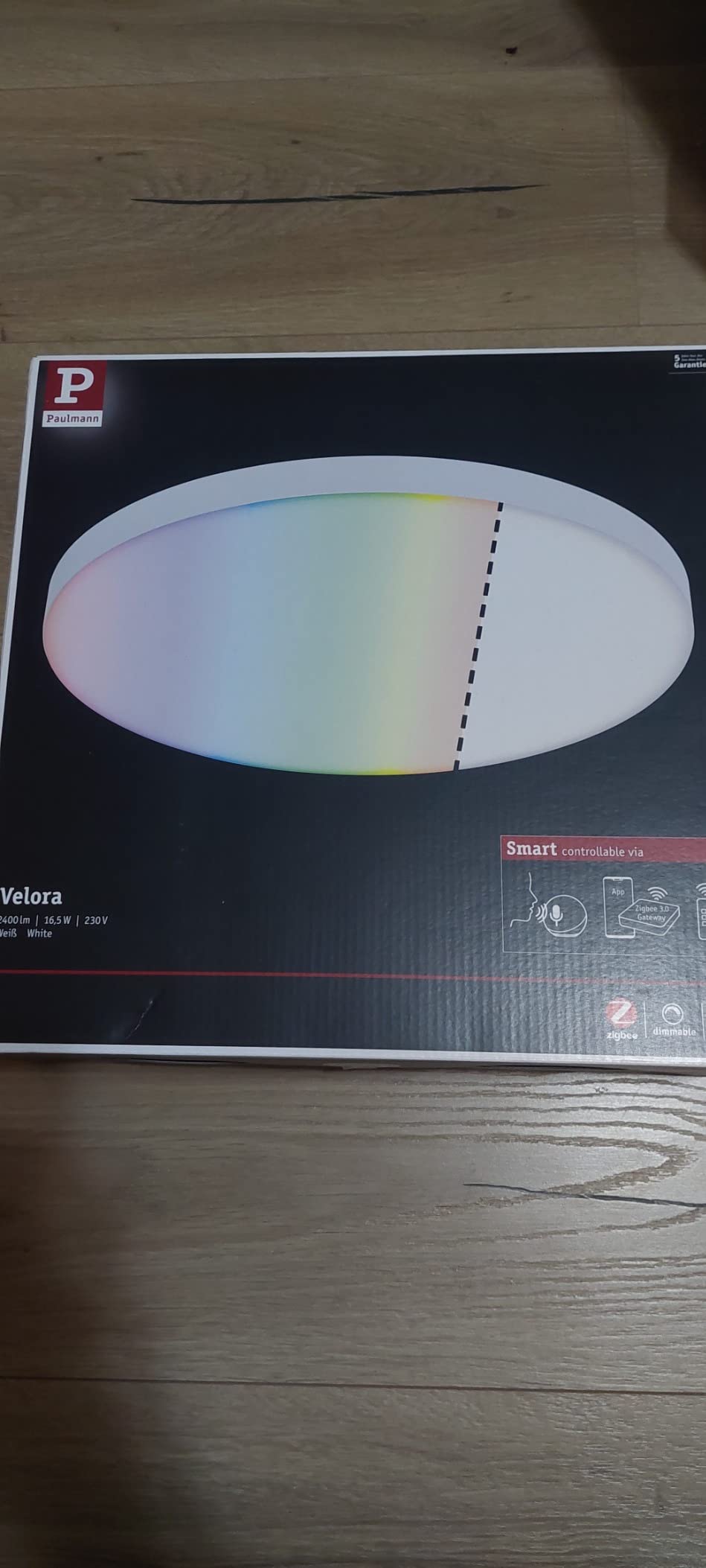 Paulmann 79899 Velora LED-Panel rund 300mm RGBW 16,5W Weiß