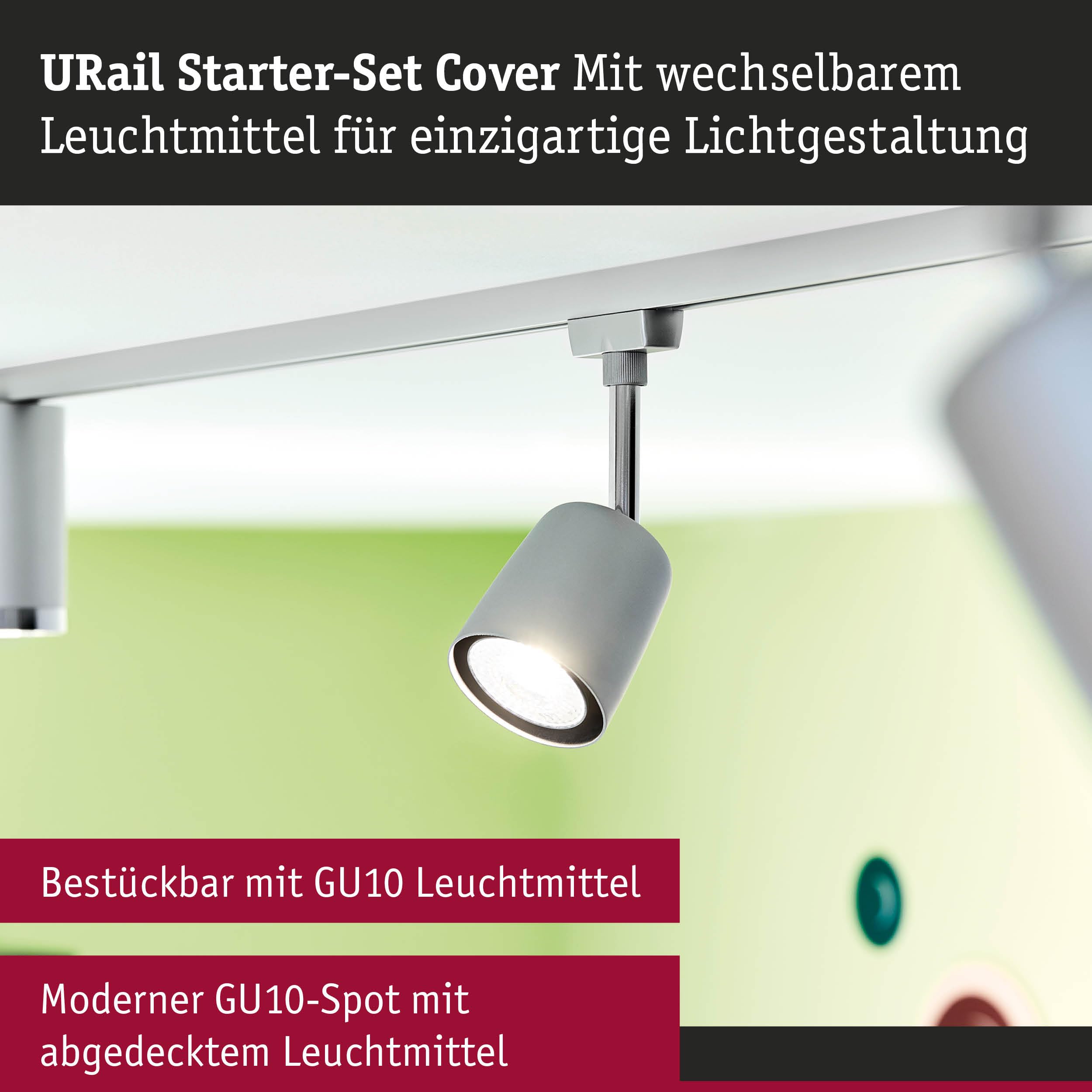Paulmann URail 5245 Cover Starterset GU10 1m chrom matt
