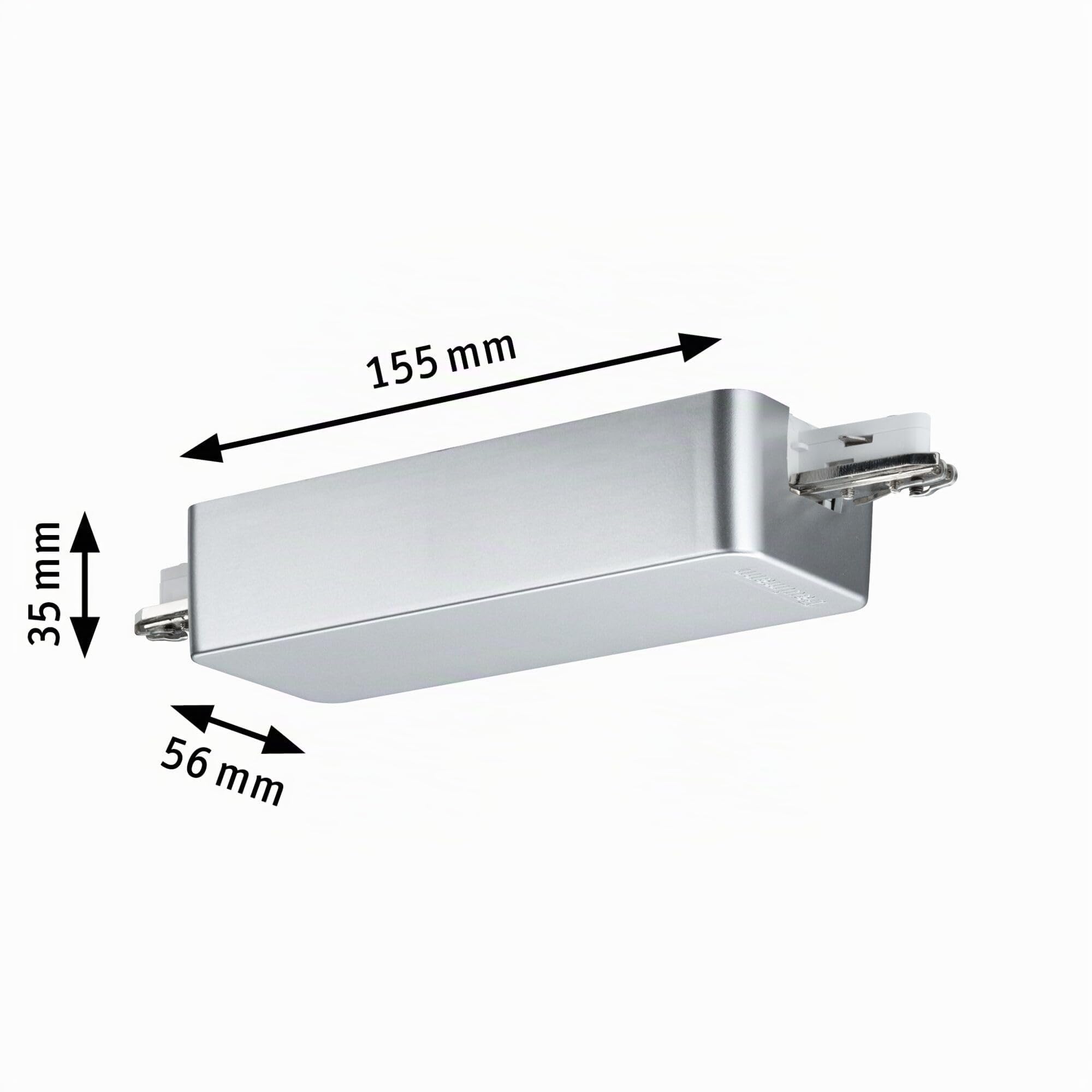 Paulmann URail 50050 Schienenadapter Chrom matt Zigbee dimmbar